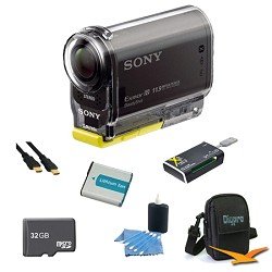 Sony High Definition POV Action Video Camera HDR-AS30V AS30 HDRAS30 HDRAS30V AS30V Essentials Bundle with
