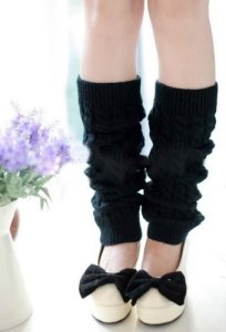Women Lady Fashion Knee High Leg Socks Banket Winter Knit Crochet Warmer Legging
